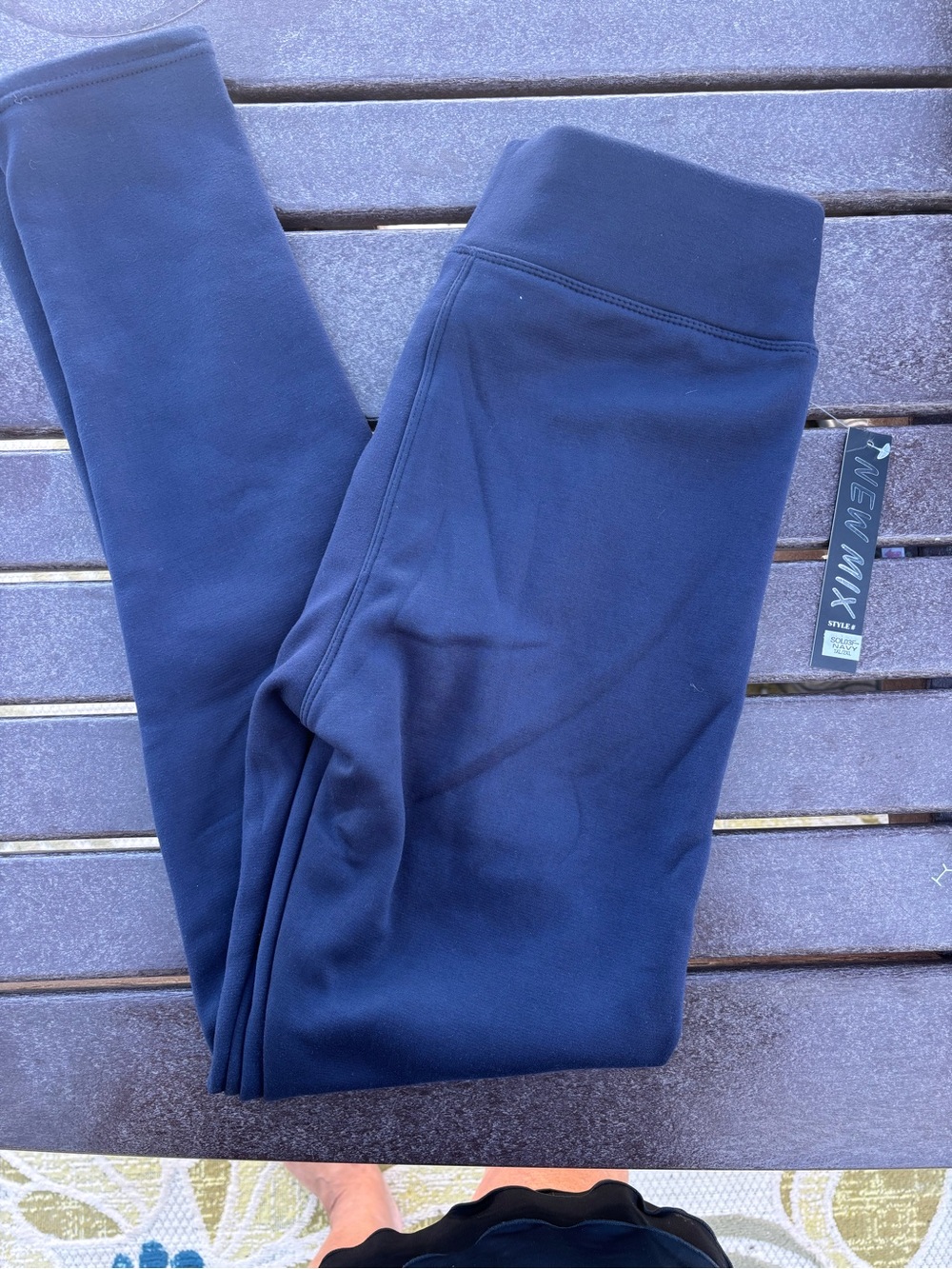 New Mix Deep Navy Stretch Leggings